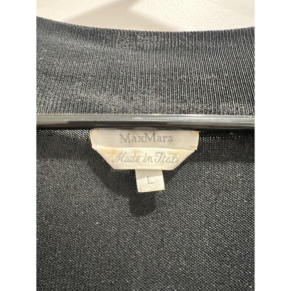 Max Mara Dress Black Size Large Made In Italy - Picture 3 of 6